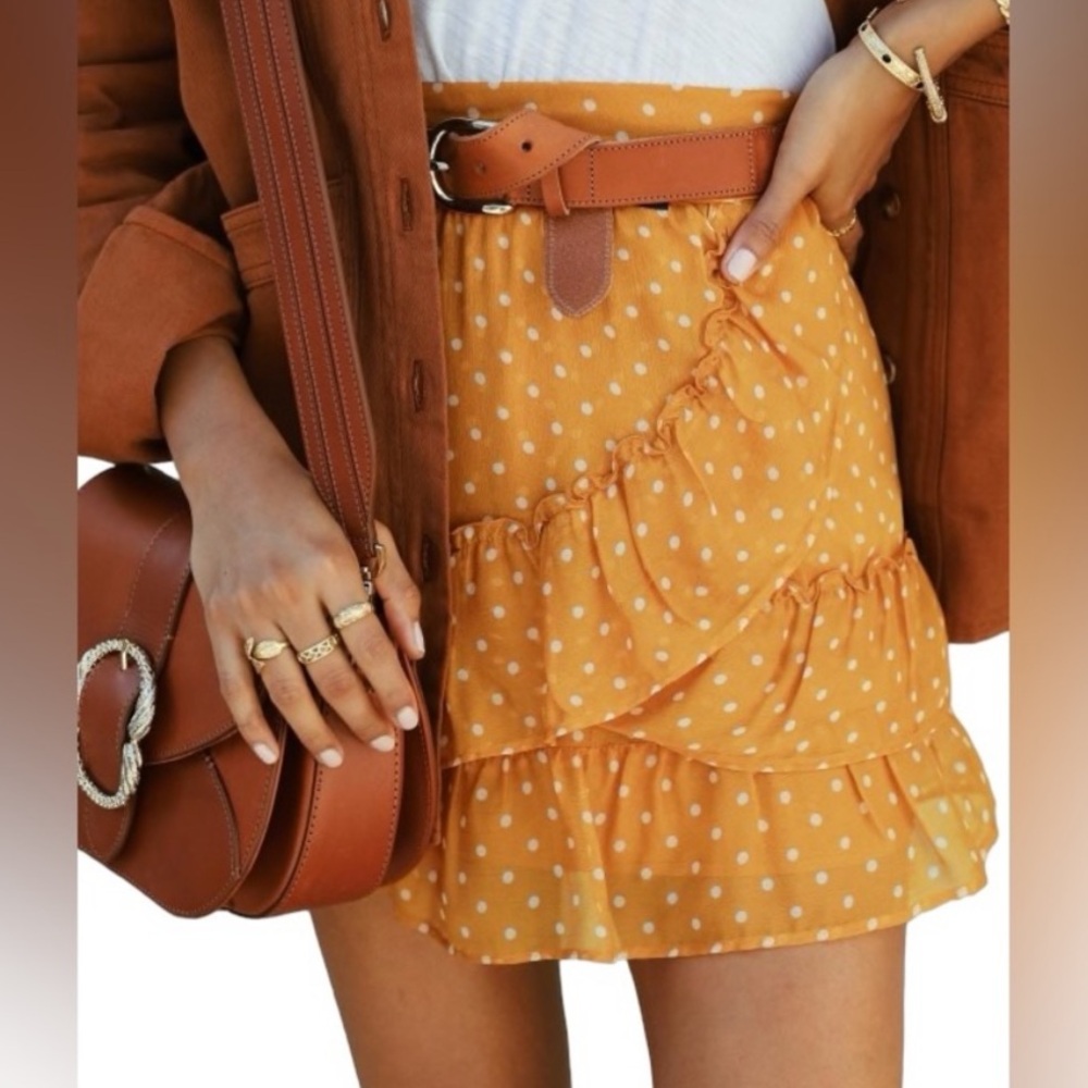 Sezane Carolina Skirt in Saffron